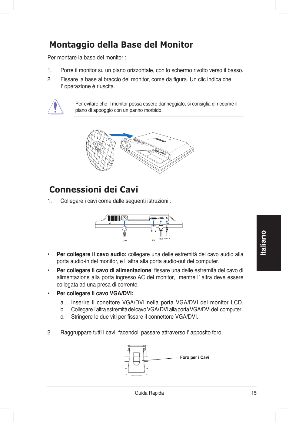 Italiano | Asus VB172T User Manual | Page 17 / 102