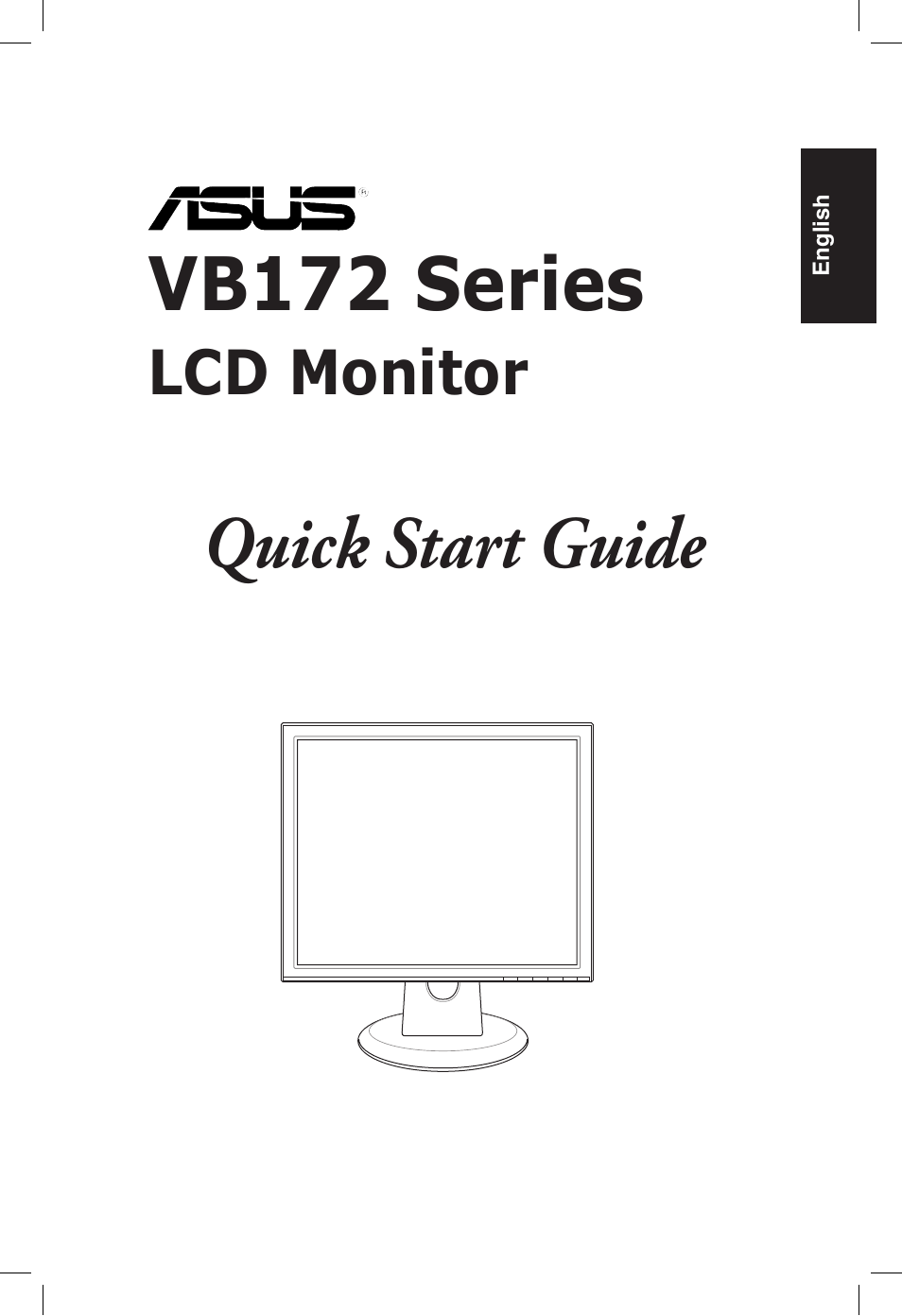 Vb172 series, Quick start guide | Asus VB172T User Manual | Page 3 / 102