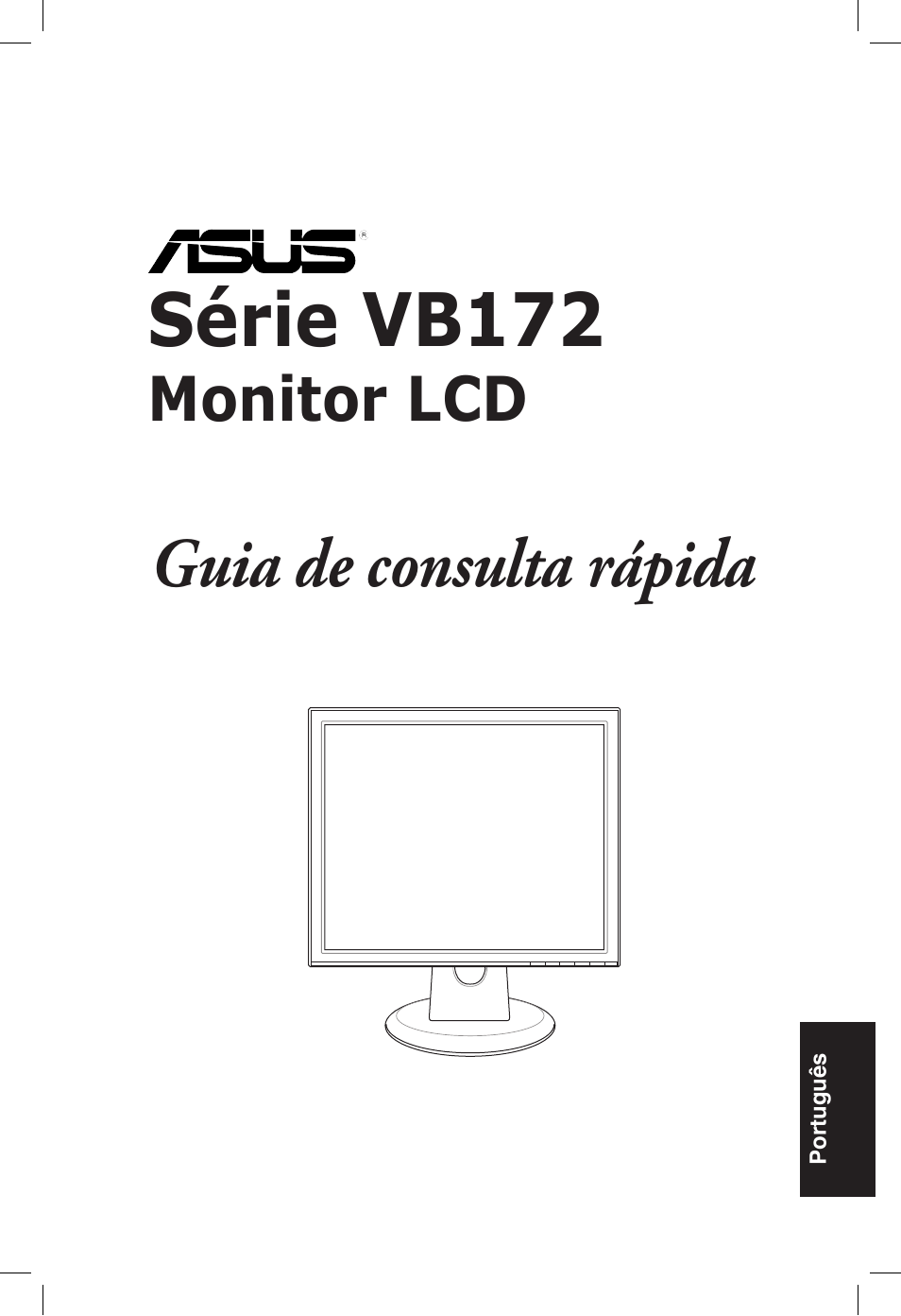 Série vb172, Guia de consulta rápida, Monitor lcd | Asus VB172T User Manual | Page 47 / 102
