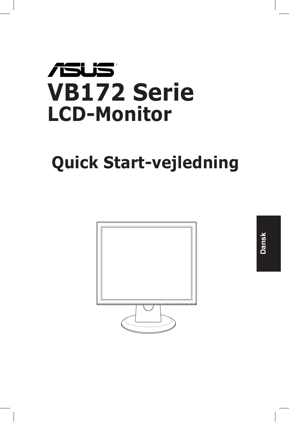 Vb172 serie, Lcd-monitor | Asus VB172T User Manual | Page 63 / 102