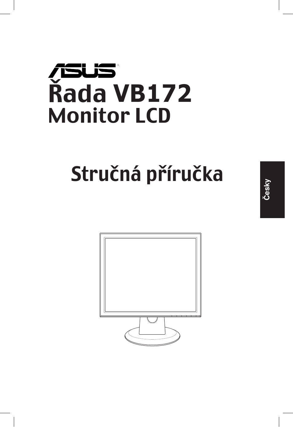 Řada vb172, Monitor lcd, Stručná příručka | Asus VB172T User Manual | Page 83 / 102