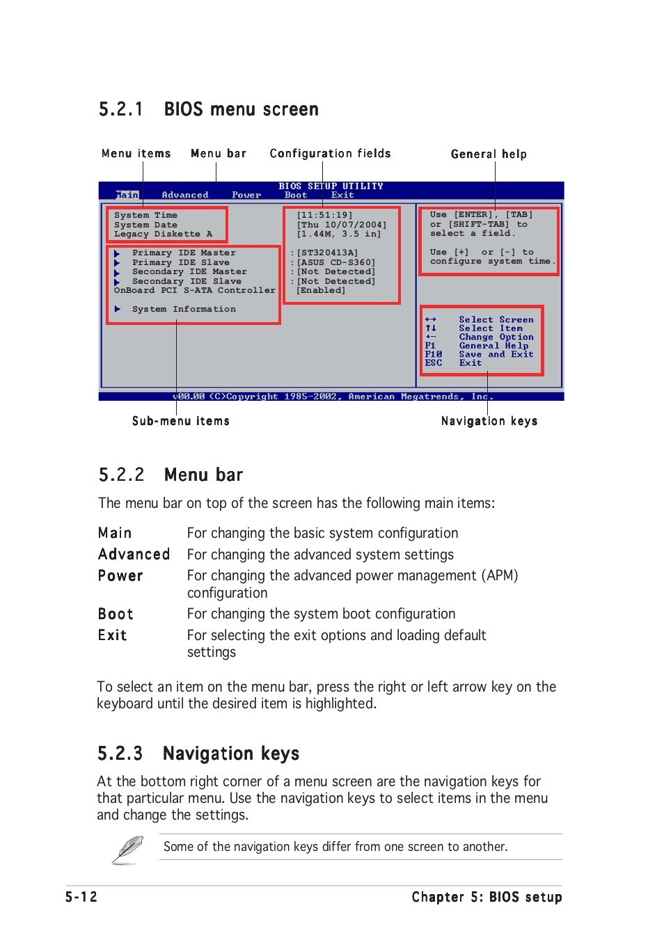 2 menu bar menu bar menu bar menu bar menu bar | Asus Vintage-AE1 User Manual | Page 72 / 96