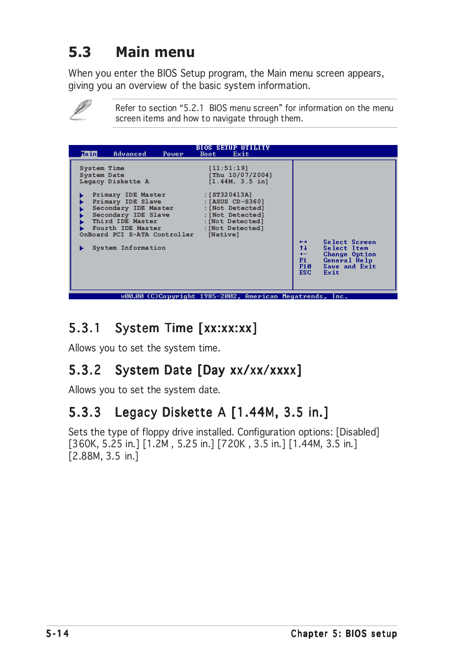 3 main menu | Asus Vintage-AE1 User Manual | Page 74 / 96