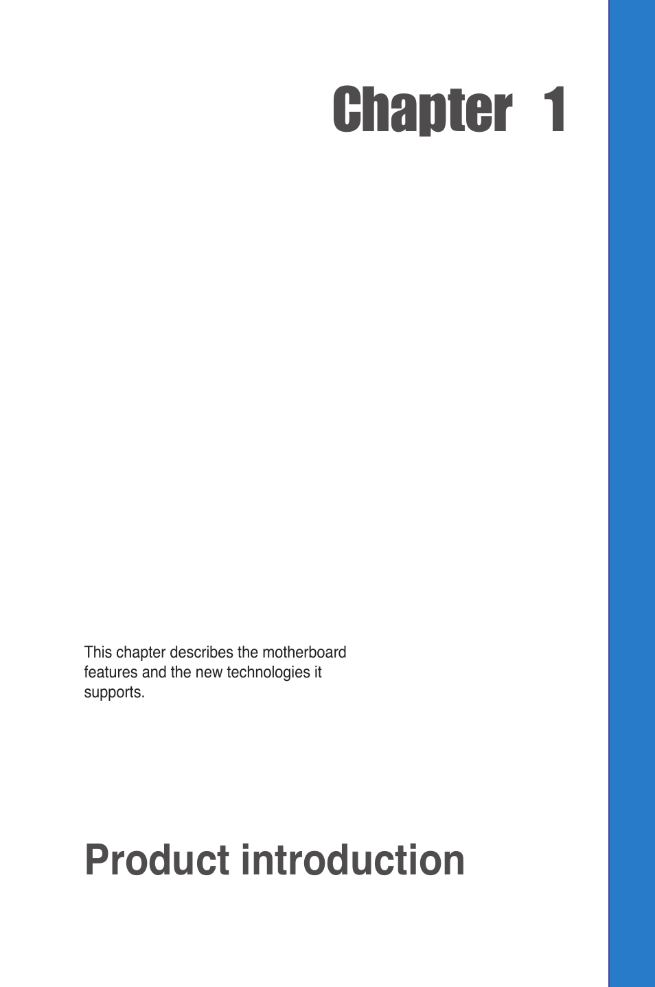 Chapter 1, Product introduction | Asus M2V User Manual | Page 13 / 118