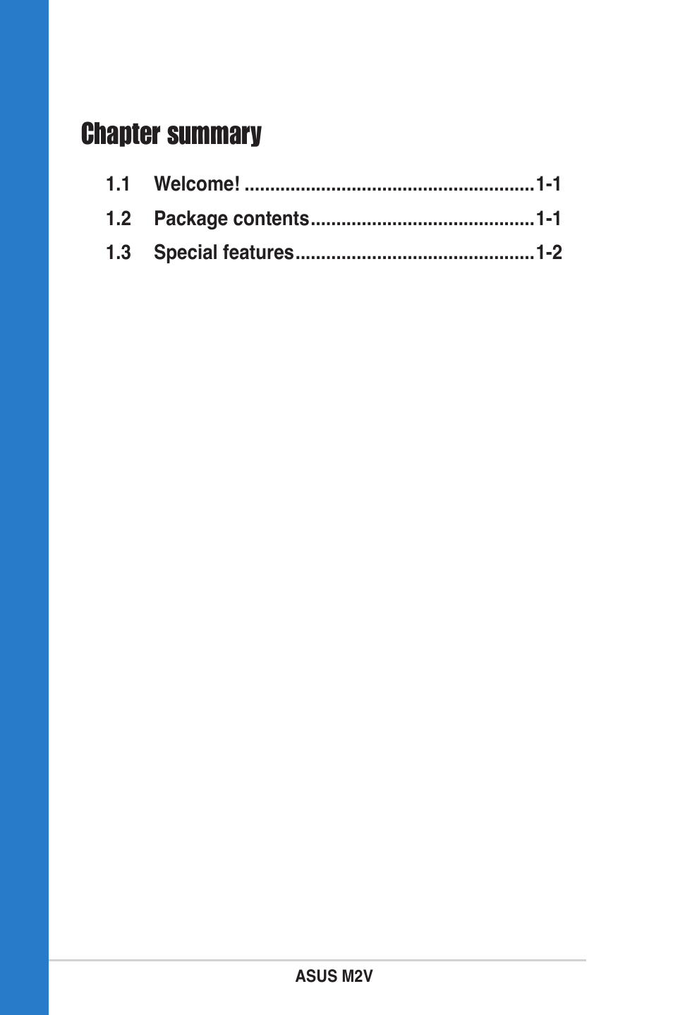 Chapter summary | Asus M2V User Manual | Page 14 / 118