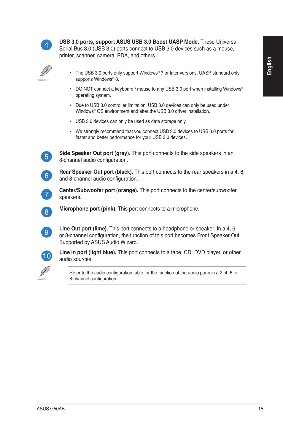 Asus G50AB User Manual | Page 15 / 83