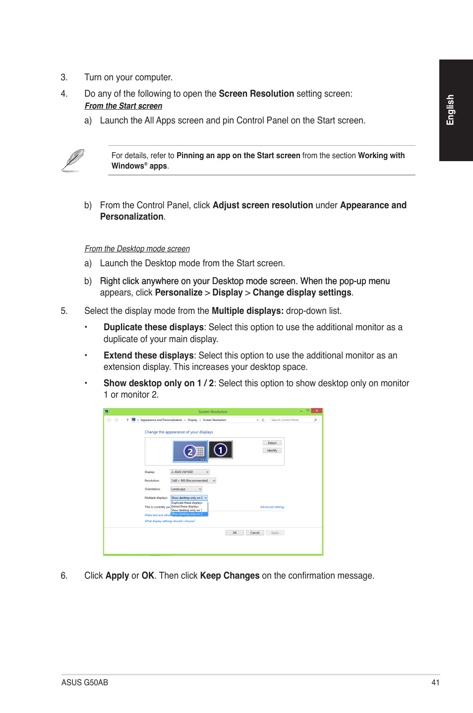 Asus G50AB User Manual | Page 41 / 83