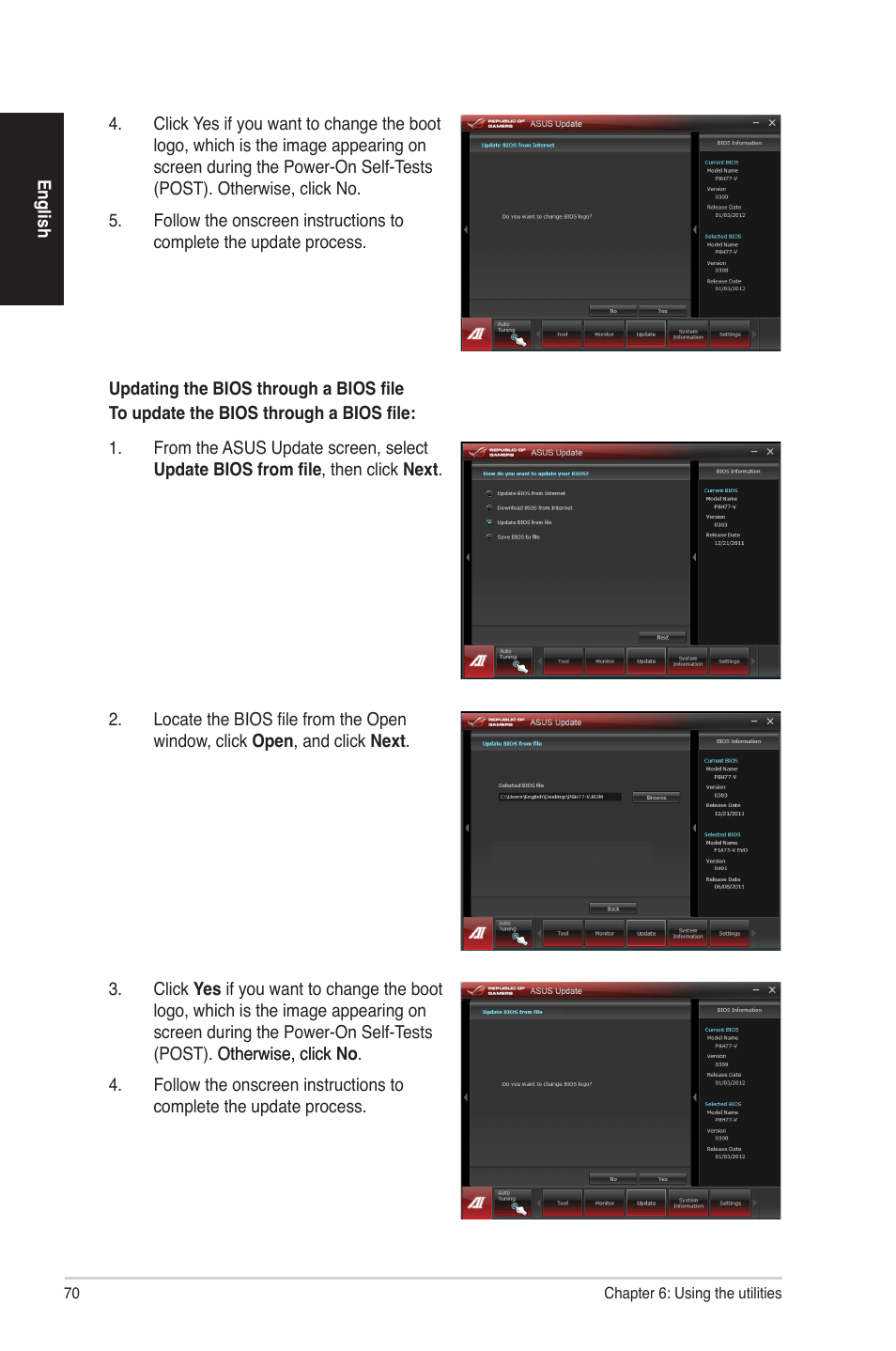 Asus G50AB User Manual | Page 70 / 83