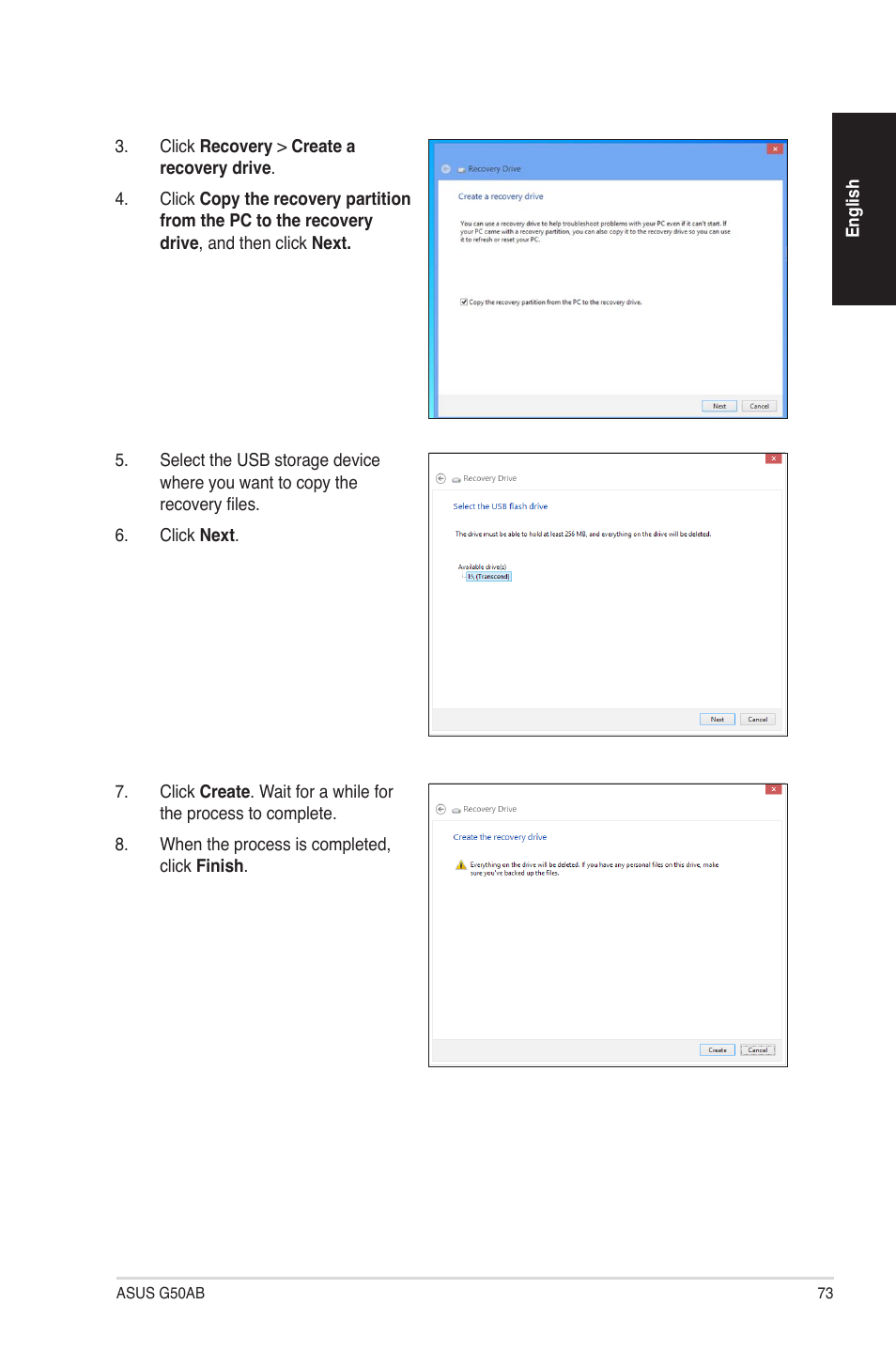 Asus G50AB User Manual | Page 73 / 83