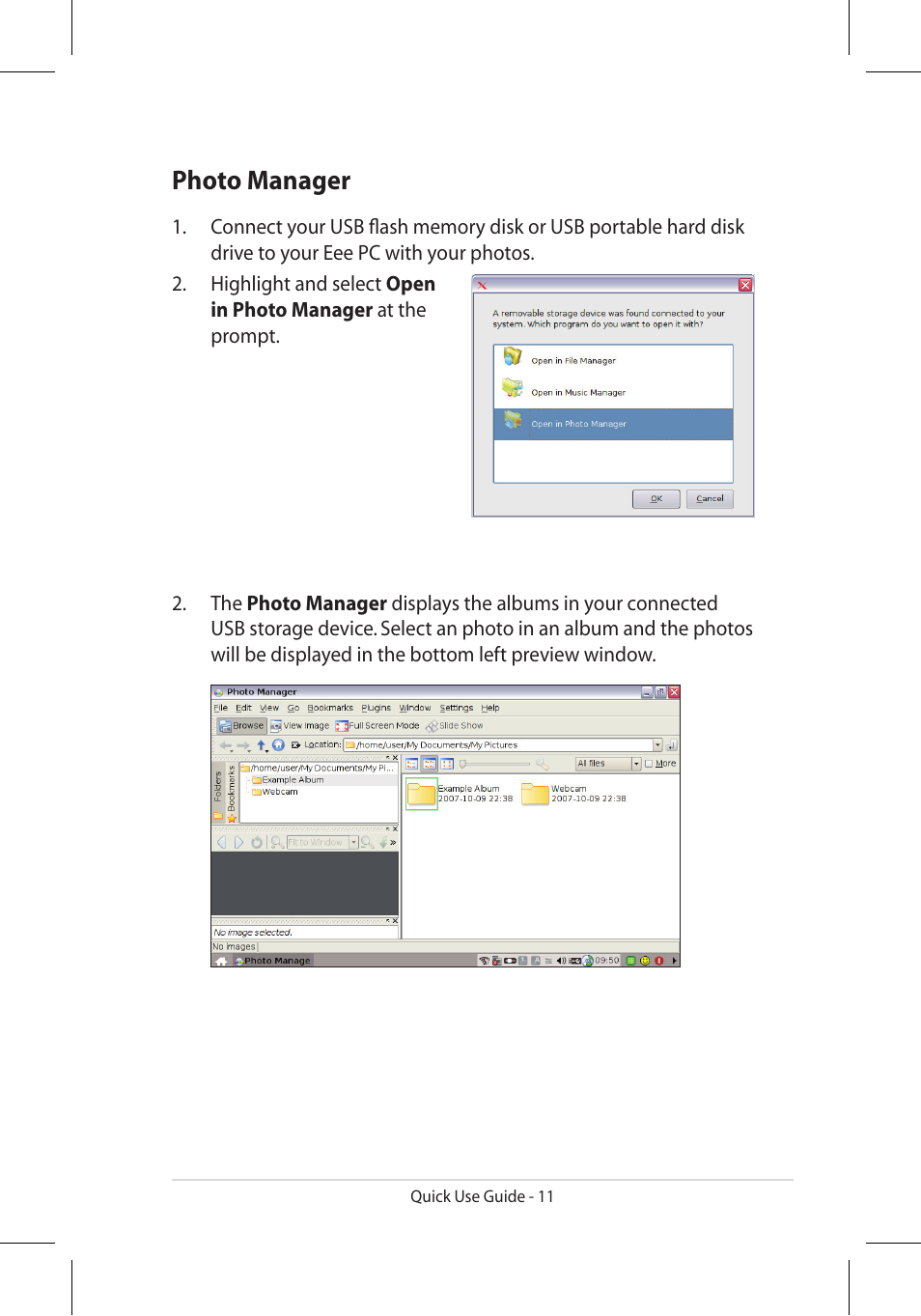 Photo manager | Asus Eee PC 900/XP User Manual | Page 11 / 14