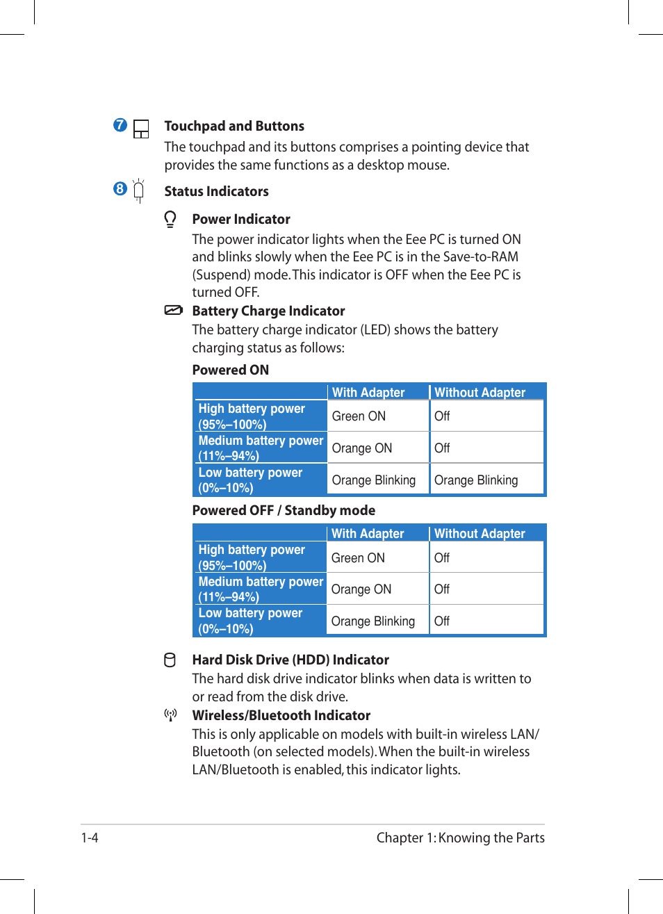 Asus Eee PC 1005PR User Manual | Page 12 / 62