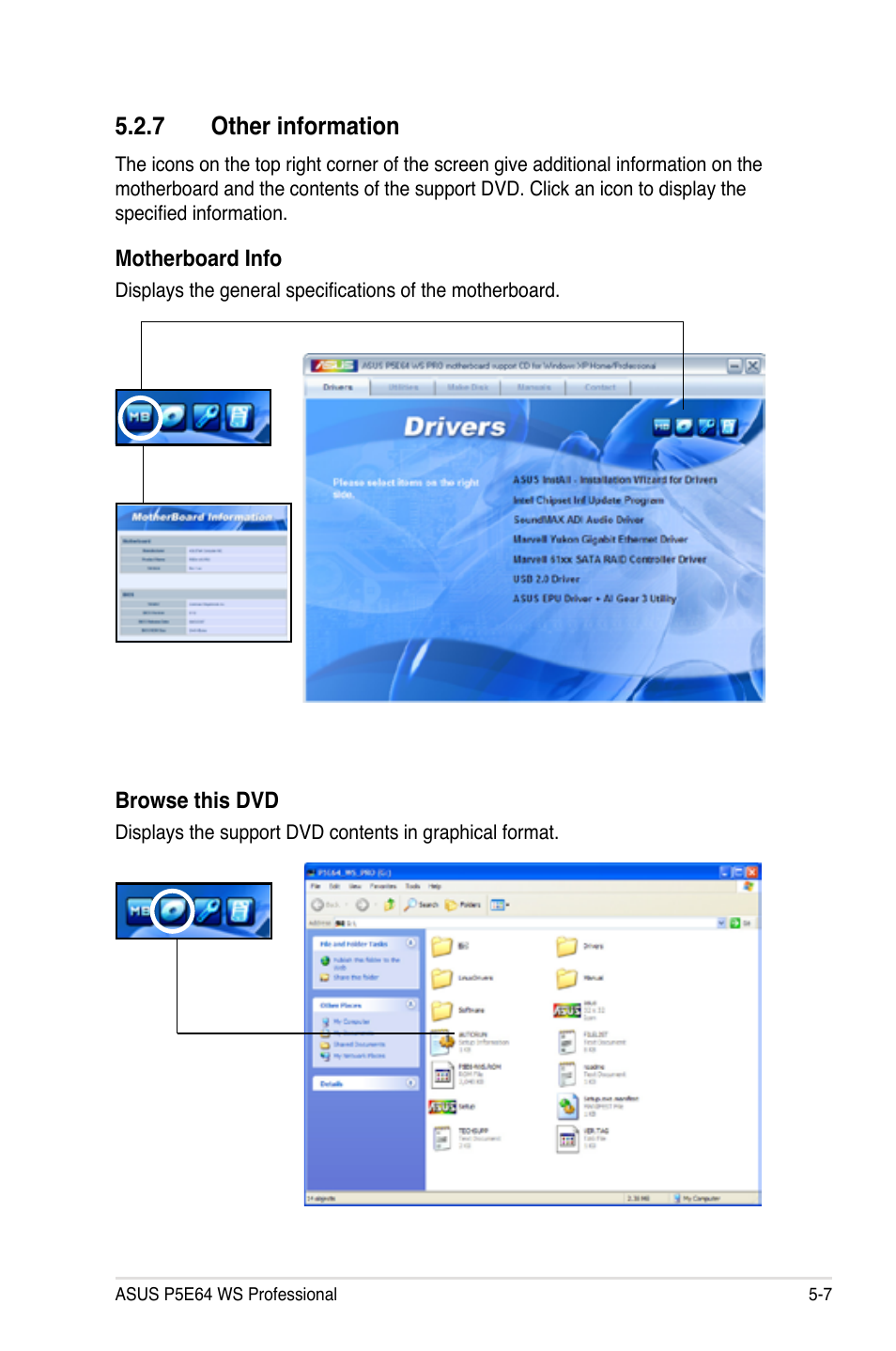 7 other information | Asus P5E64 WS Professional User Manual | Page 121 / 180