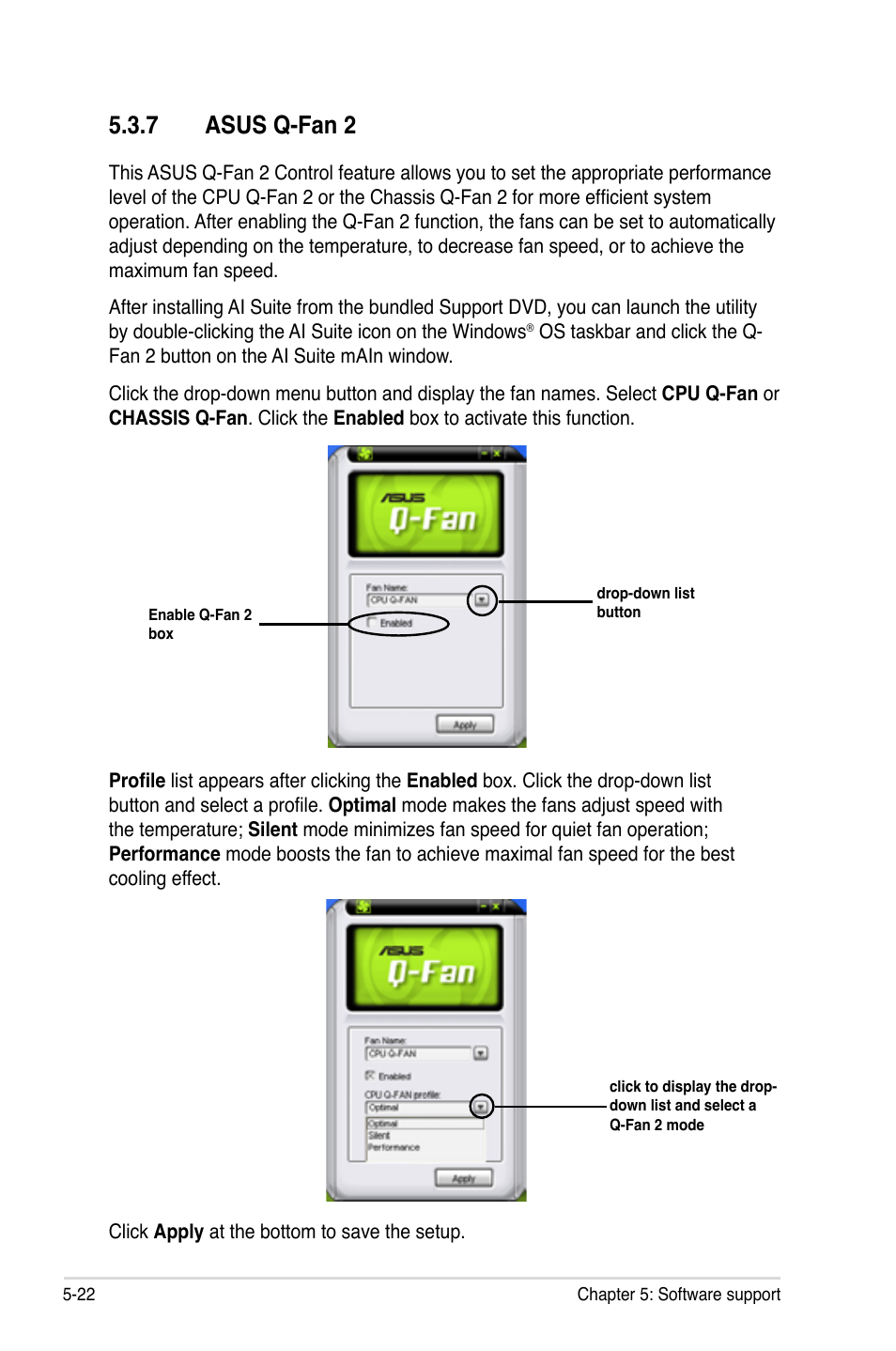 7 asus q-fan 2 | Asus P5E64 WS Professional User Manual | Page 136 / 180