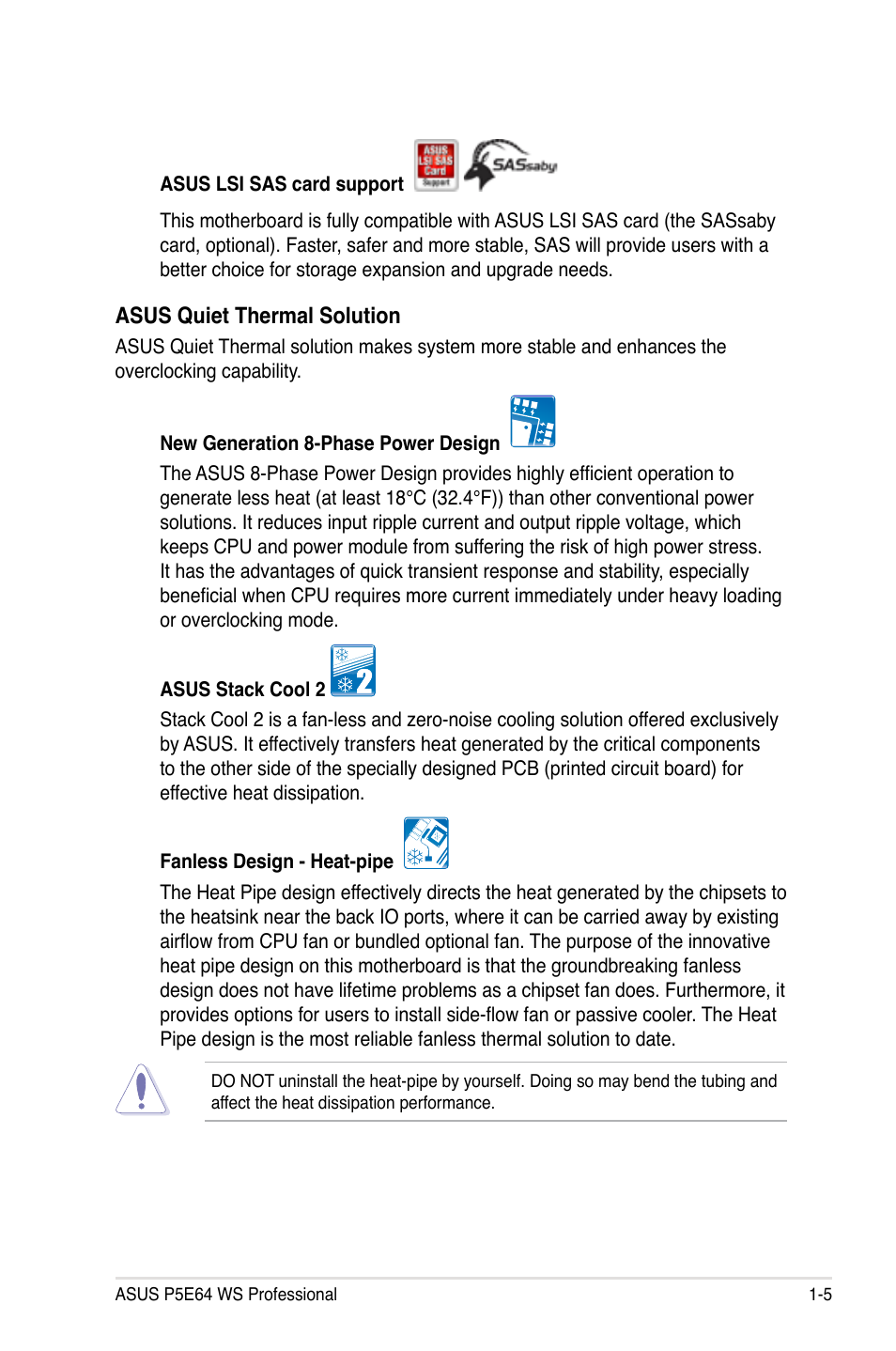 Asus P5E64 WS Professional User Manual | Page 21 / 180