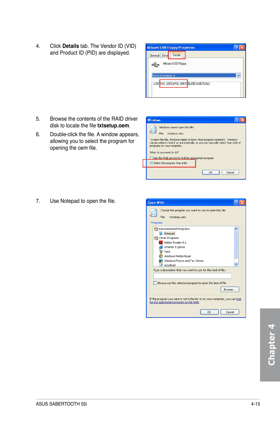 Chapter 4 | Asus Sabertooth 55i User Manual | Page 115 / 124