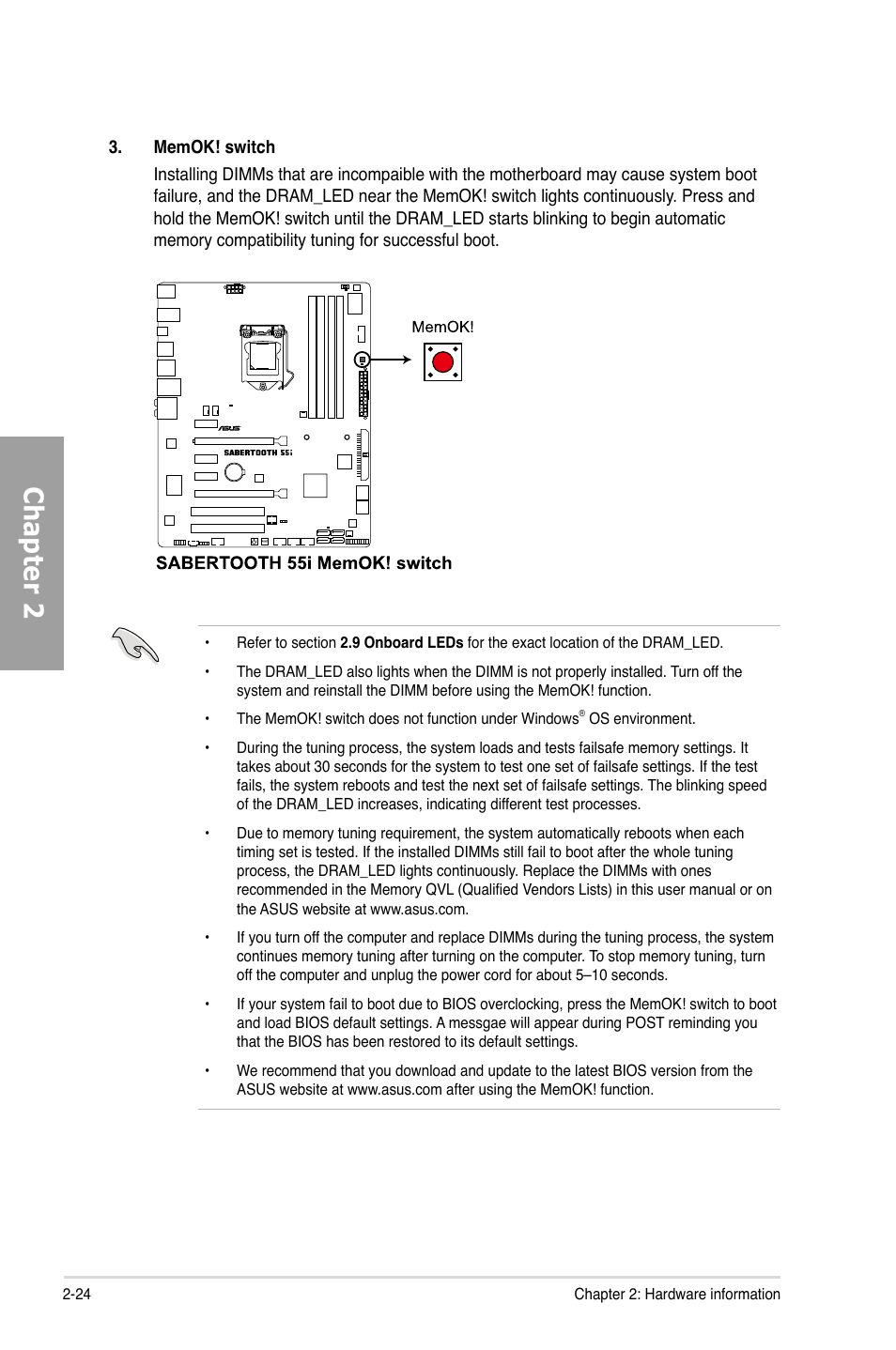 Chapter 2 | Asus Sabertooth 55i User Manual | Page 44 / 124