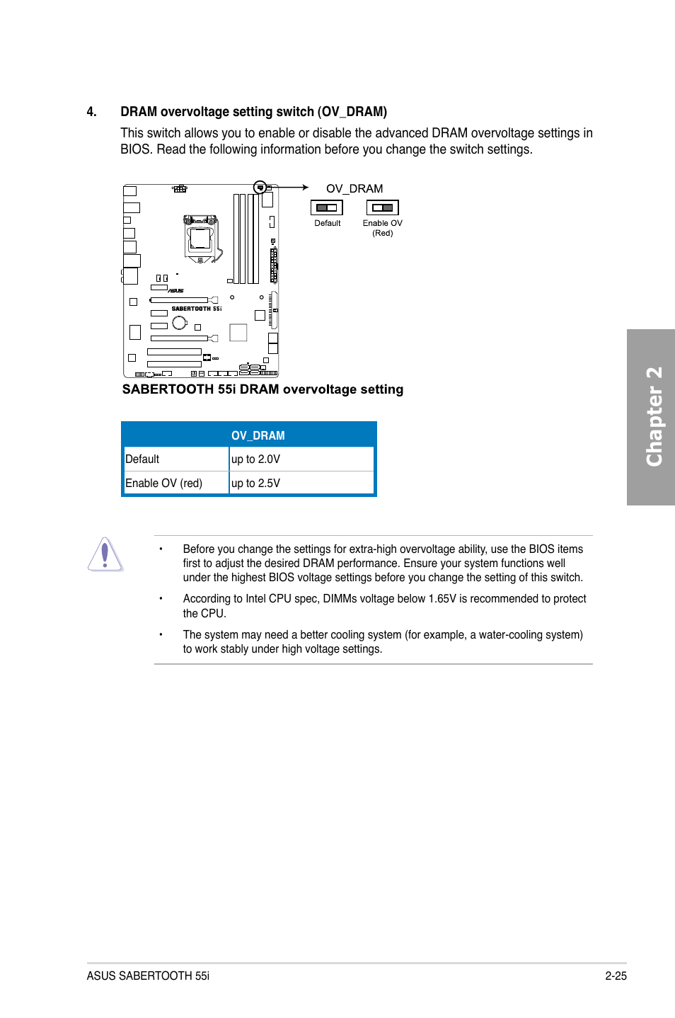 Chapter 2 | Asus Sabertooth 55i User Manual | Page 45 / 124