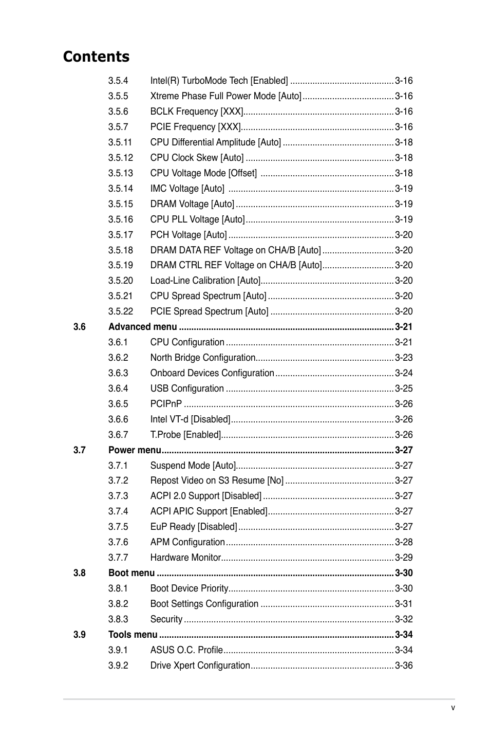 Asus Sabertooth 55i User Manual | Page 5 / 124