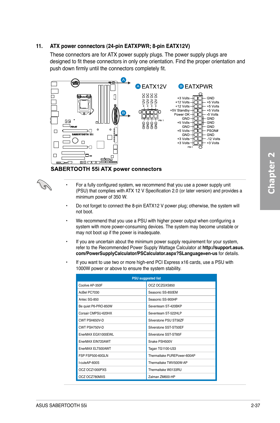 Chapter 2 | Asus Sabertooth 55i User Manual | Page 57 / 124