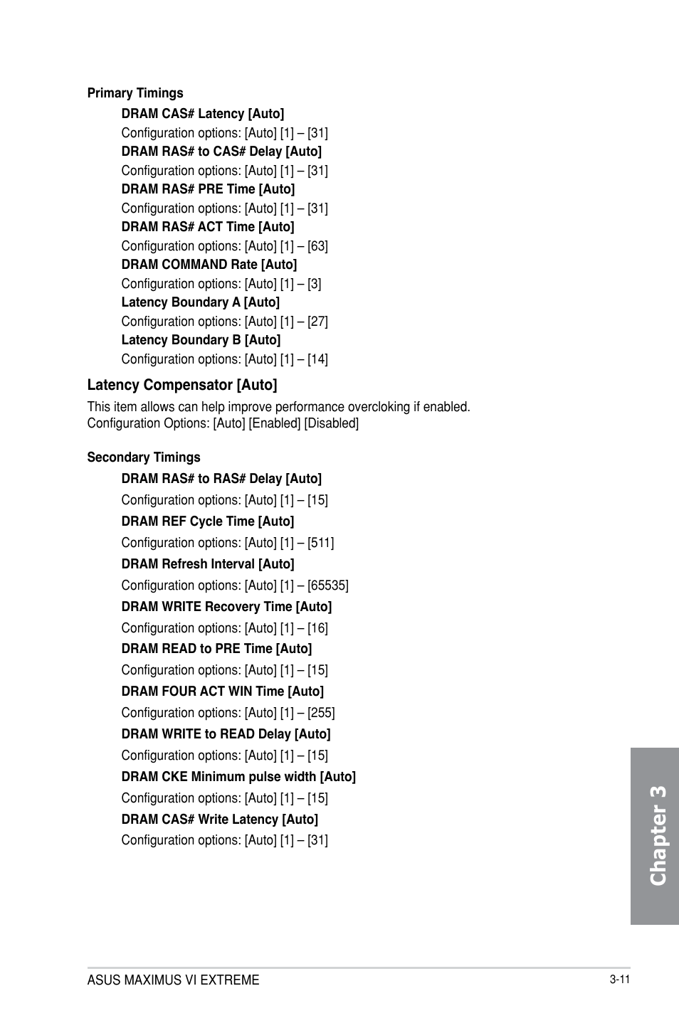 Chapter 3 | Asus MAXIMUS VI EXTREME User Manual | Page 101 / 218