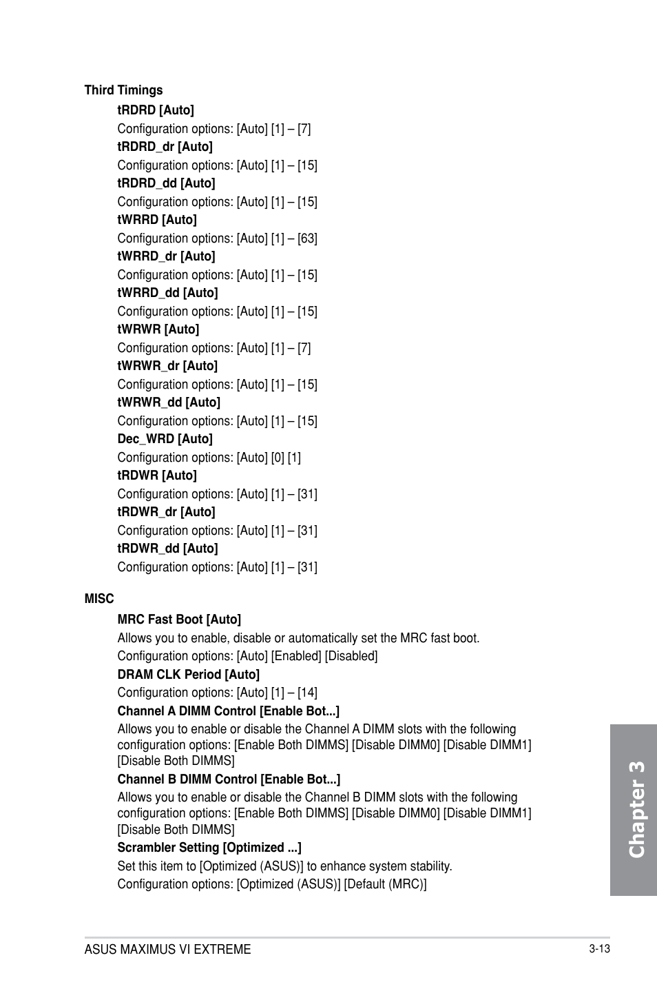 Chapter 3 | Asus MAXIMUS VI EXTREME User Manual | Page 103 / 218