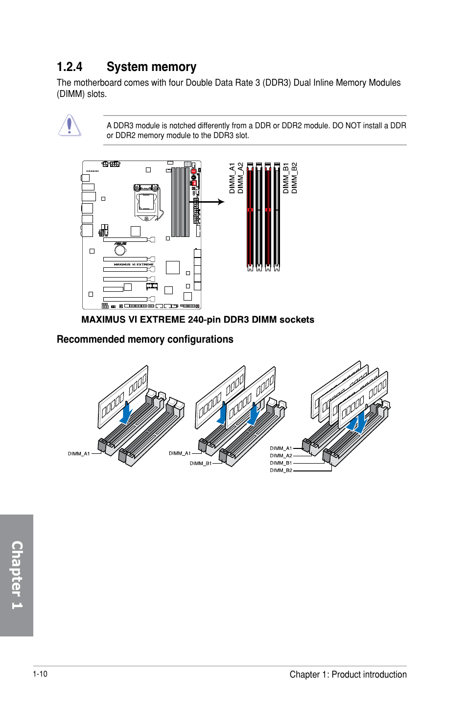 Chapter 1 | Asus MAXIMUS VI EXTREME User Manual | Page 26 / 218