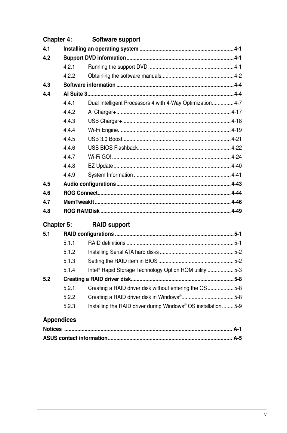 Asus MAXIMUS VI EXTREME User Manual | Page 5 / 218