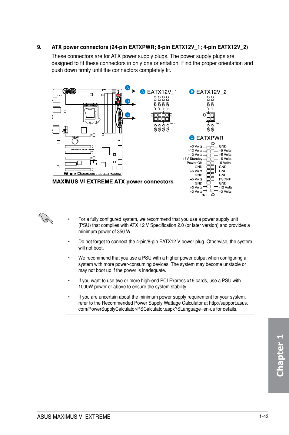 Chapter 1 | Asus MAXIMUS VI EXTREME User Manual | Page 59 / 218