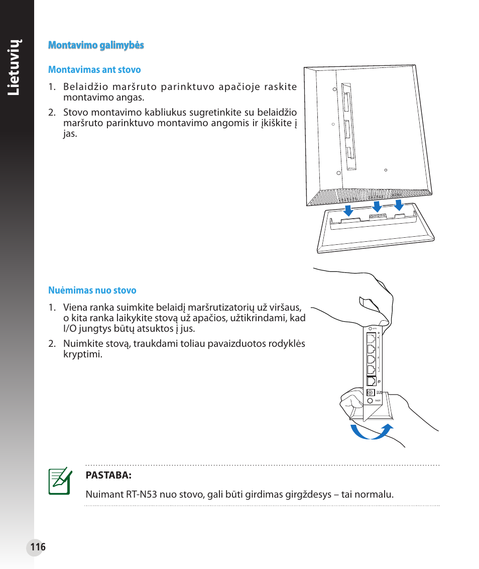 Lietuvių | Asus RT-N53 User Manual | Page 116 / 202
