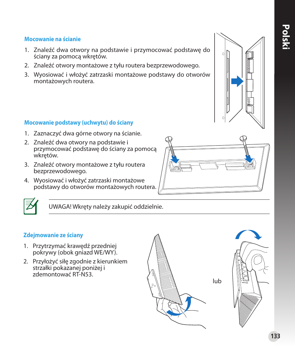 Polsk i | Asus RT-N53 User Manual | Page 133 / 202