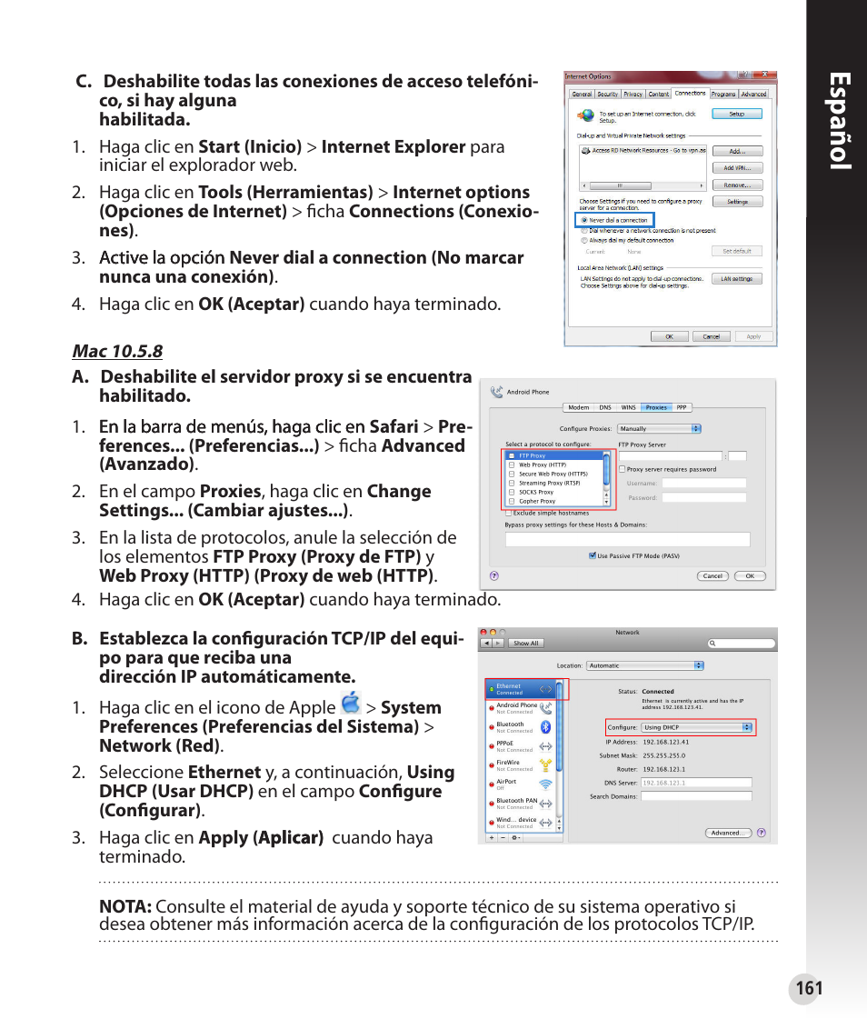 Español | Asus RT-N53 User Manual | Page 161 / 202