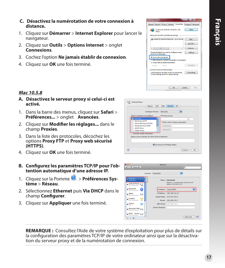 Franç ais | Asus RT-N53 User Manual | Page 17 / 202