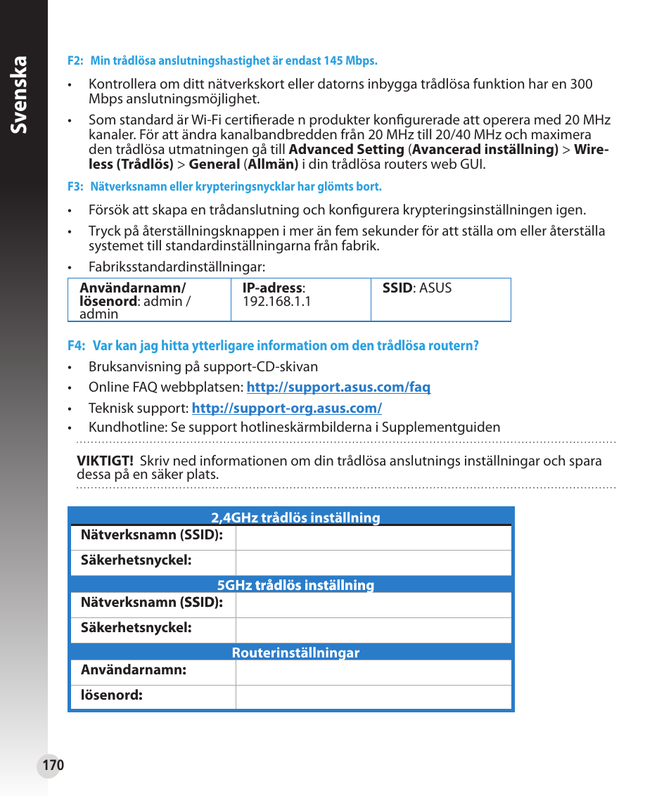 Sv ensk a | Asus RT-N53 User Manual | Page 170 / 202