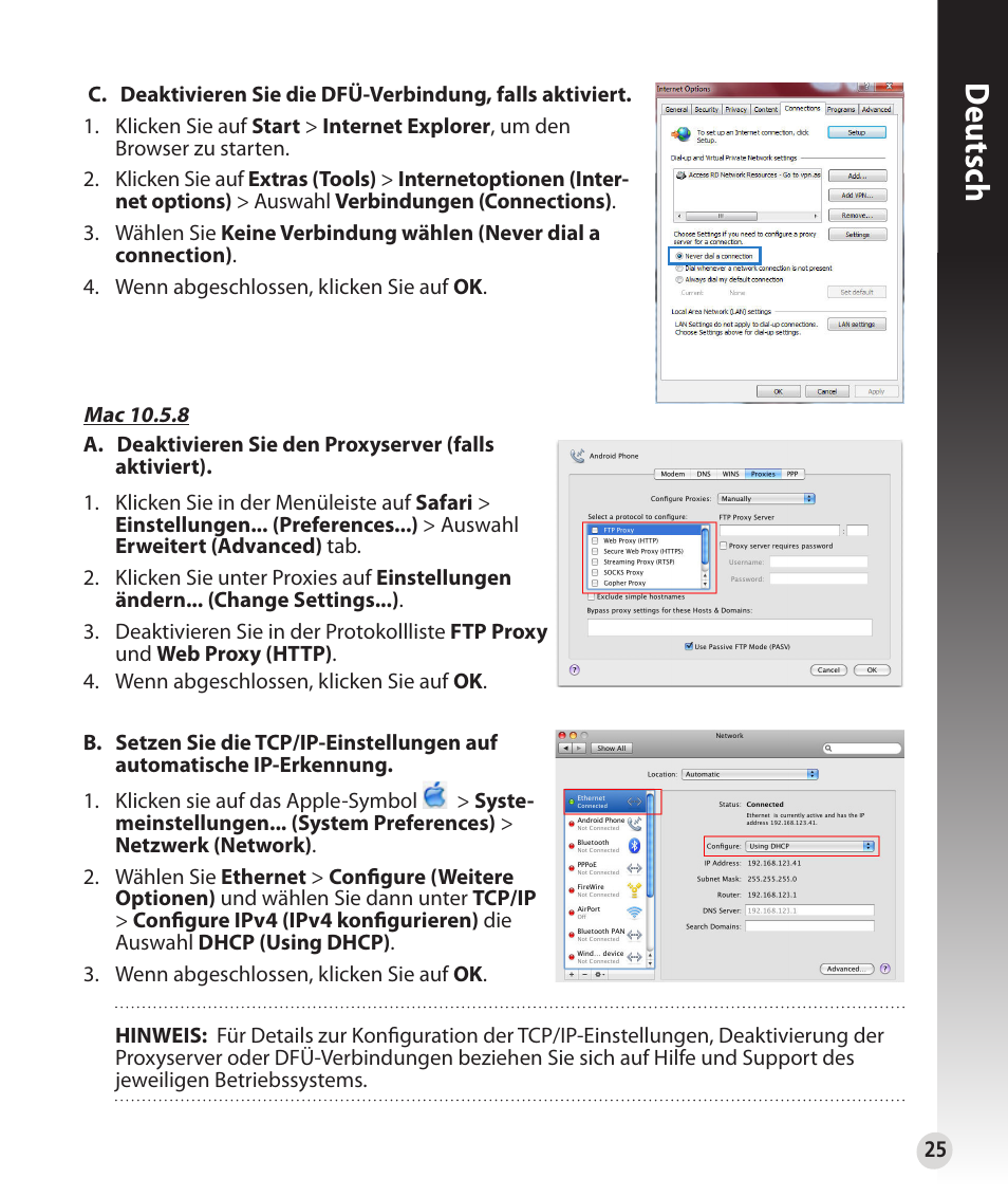 Deutsch | Asus RT-N53 User Manual | Page 25 / 202