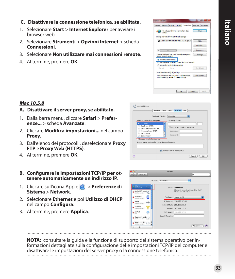 Italiano | Asus RT-N53 User Manual | Page 33 / 202