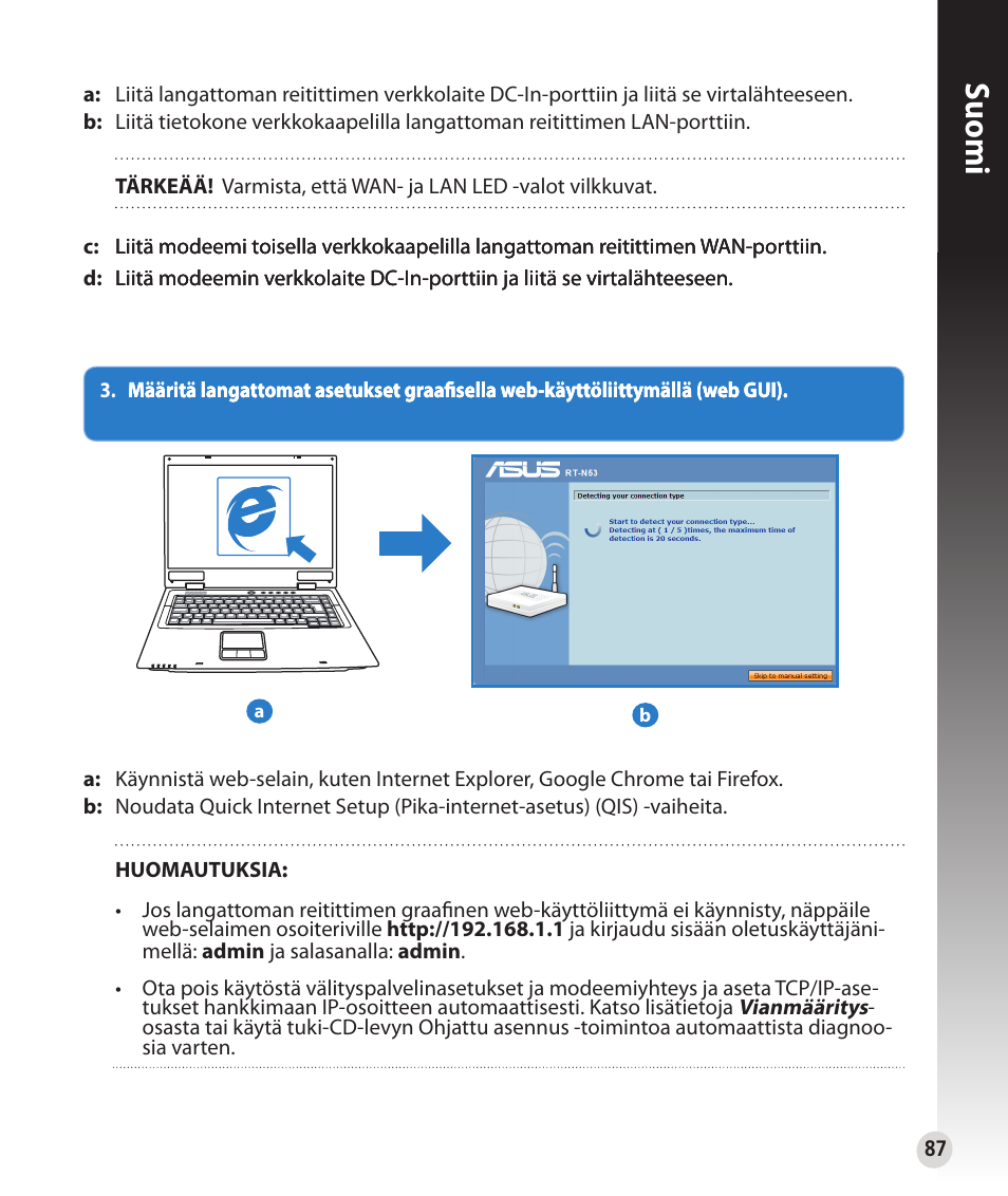 Suomi | Asus RT-N53 User Manual | Page 87 / 202