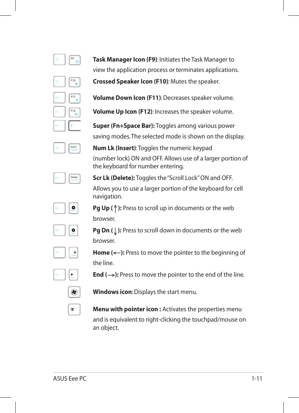 Asus Eee PC 1004DN User Manual | Page 19 / 66