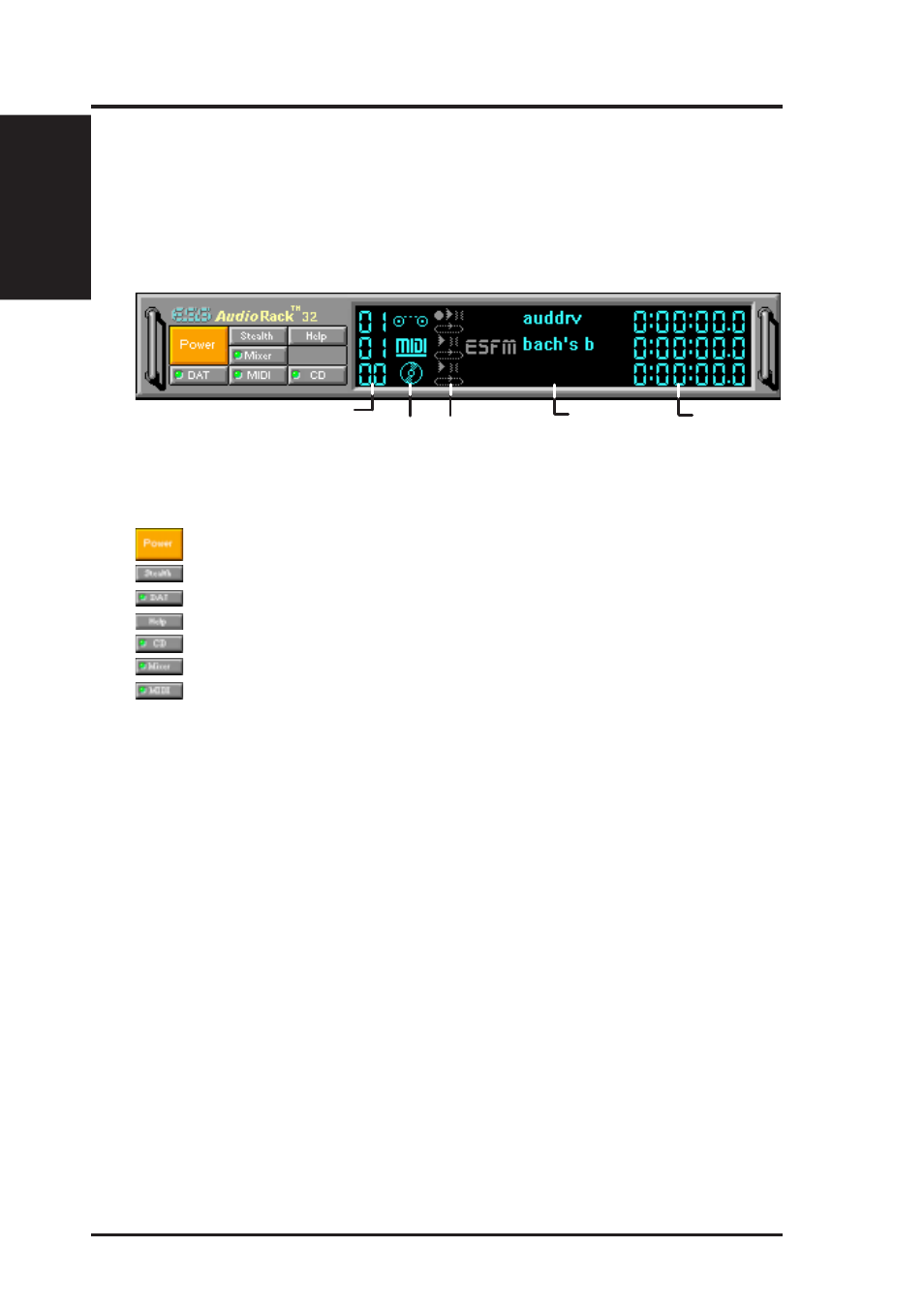 Vi. software reference, The command center, The command center controls | The command center display | Asus MEL-C User Manual | Page 66 / 80