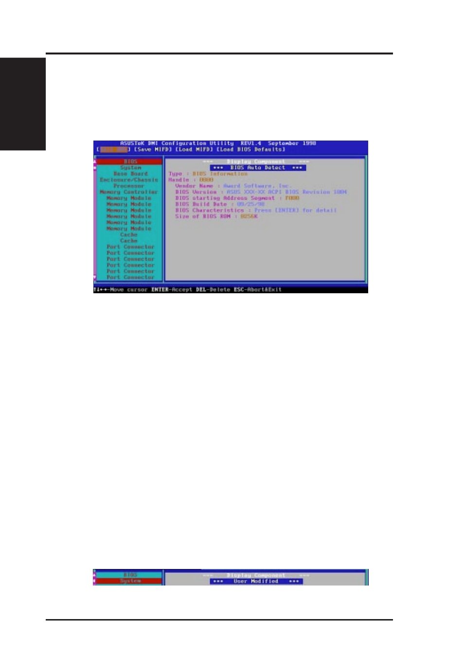 Vi. software reference, Using the asus dmi configuration utility | Asus MEL-C User Manual | Page 76 / 80