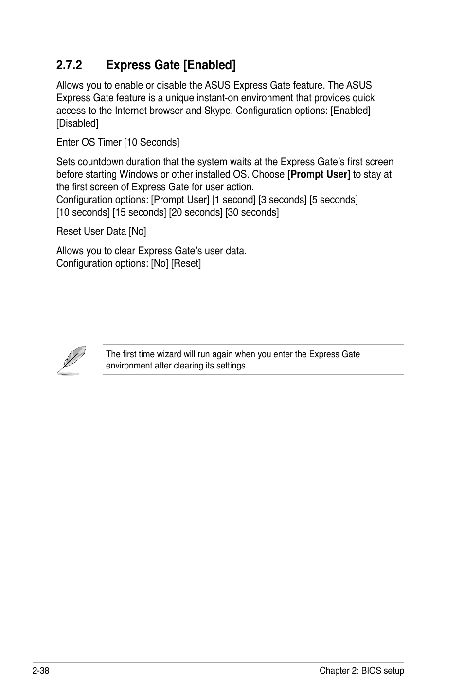 2 express gate [enabled | Asus P5KPL/1600 User Manual | Page 84 / 104