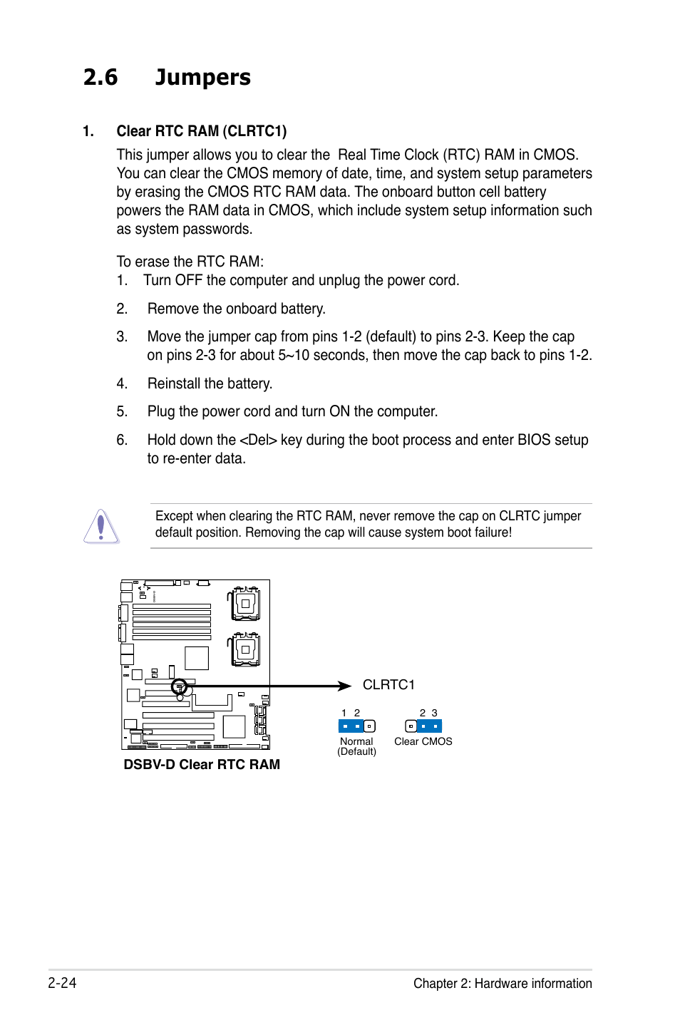6 jumpers | Asus DSBV-D User Manual | Page 44 / 168