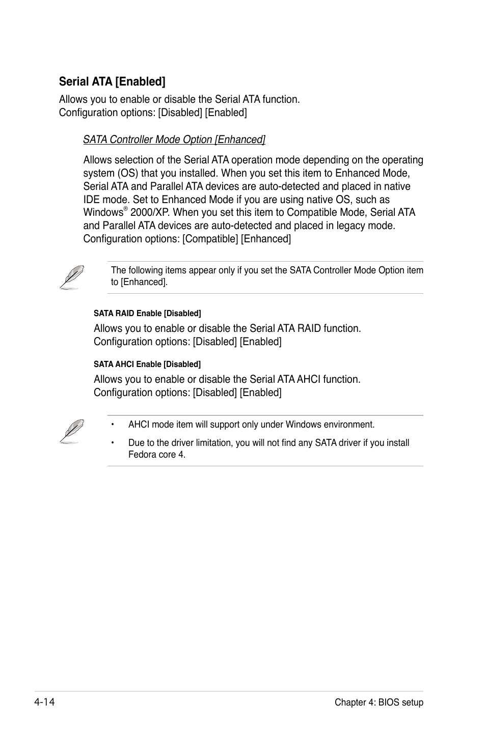 Serial ata [enabled | Asus DSBV-D User Manual | Page 78 / 168