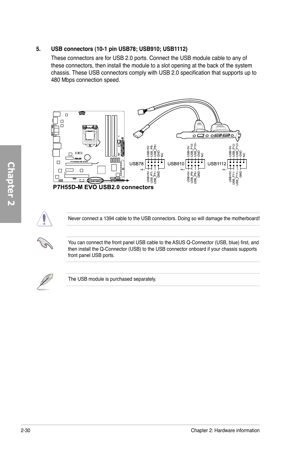 Chapter 2 | Asus P7H55D-M EVO User Manual | Page 48 / 106