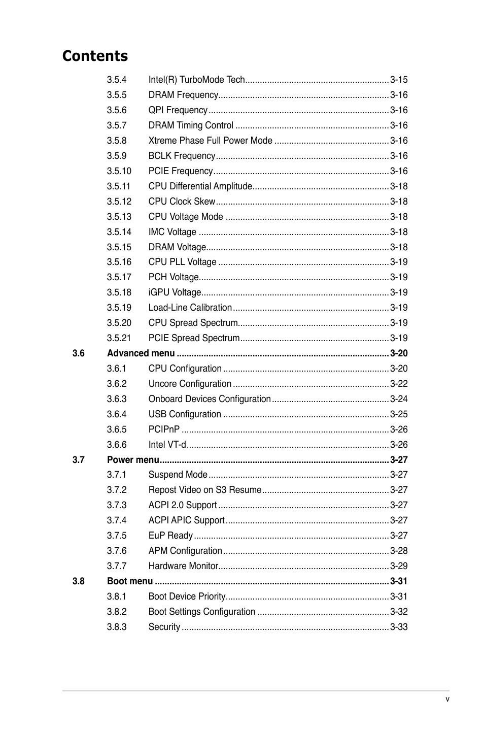 Asus P7H55D-M EVO User Manual | Page 5 / 106