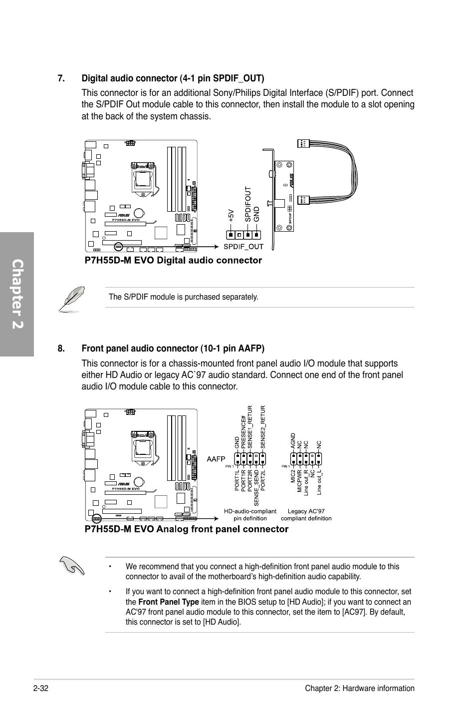 Chapter 2 | Asus P7H55D-M EVO User Manual | Page 50 / 106