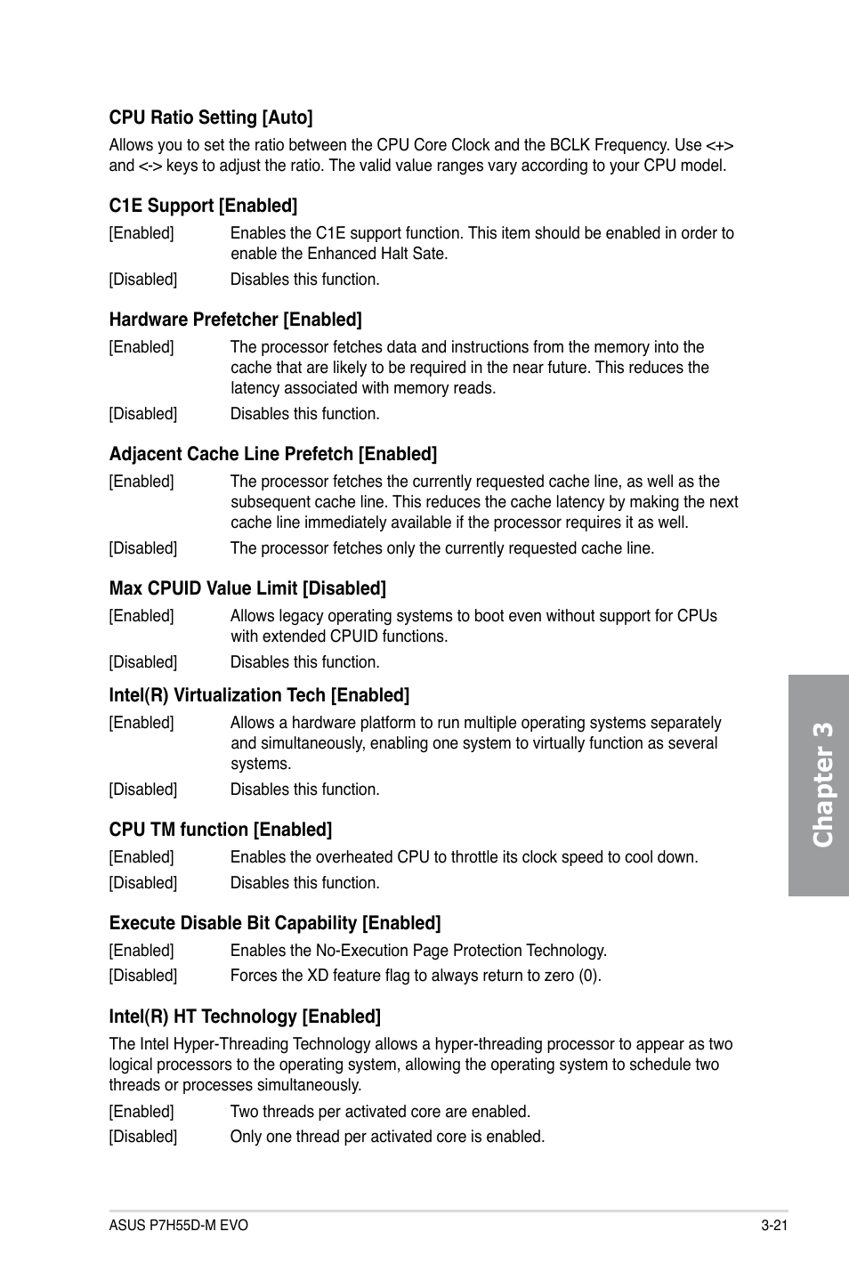Chapter 3 | Asus P7H55D-M EVO User Manual | Page 77 / 106