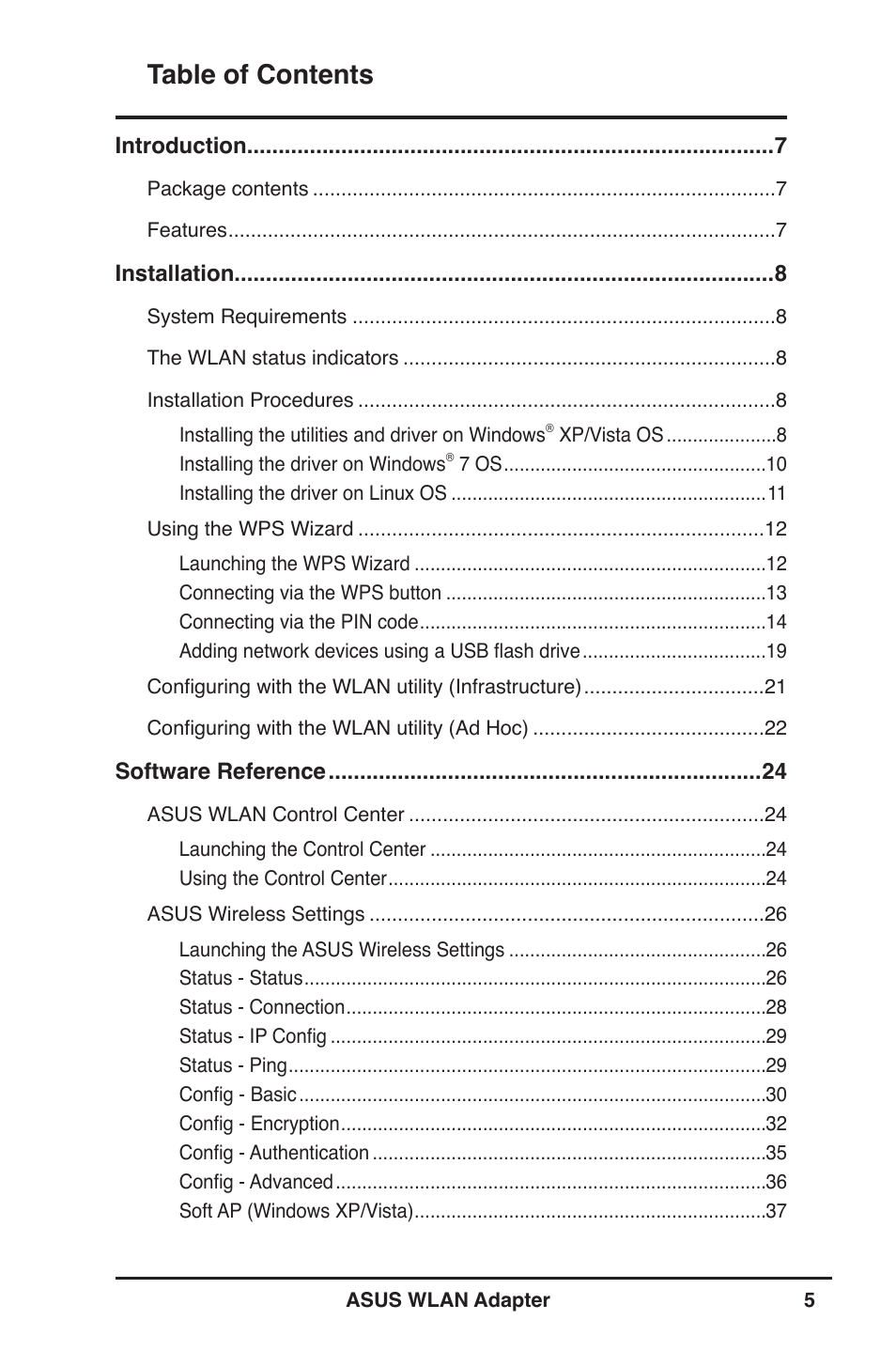 Asus PCE-N13 User Manual | Page 5 / 65
