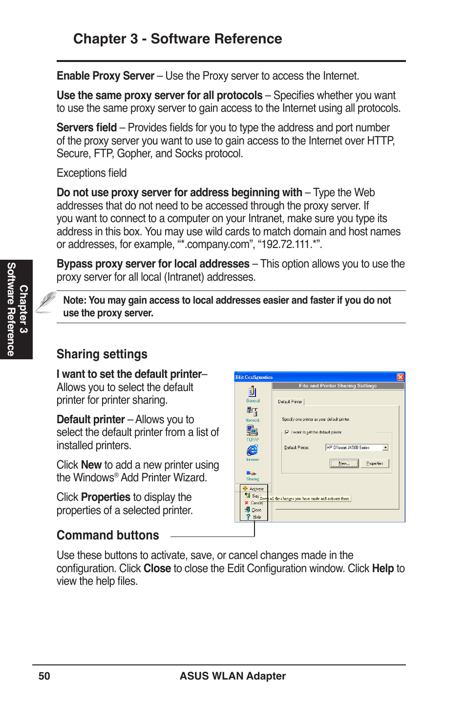 Chapter 3 - software reference | Asus PCE-N13 User Manual | Page 50 / 65