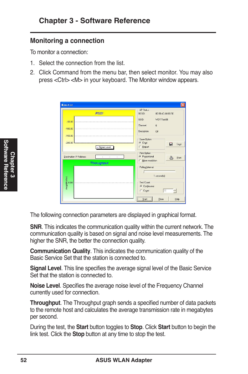 Chapter 3 - software reference | Asus PCE-N13 User Manual | Page 52 / 65