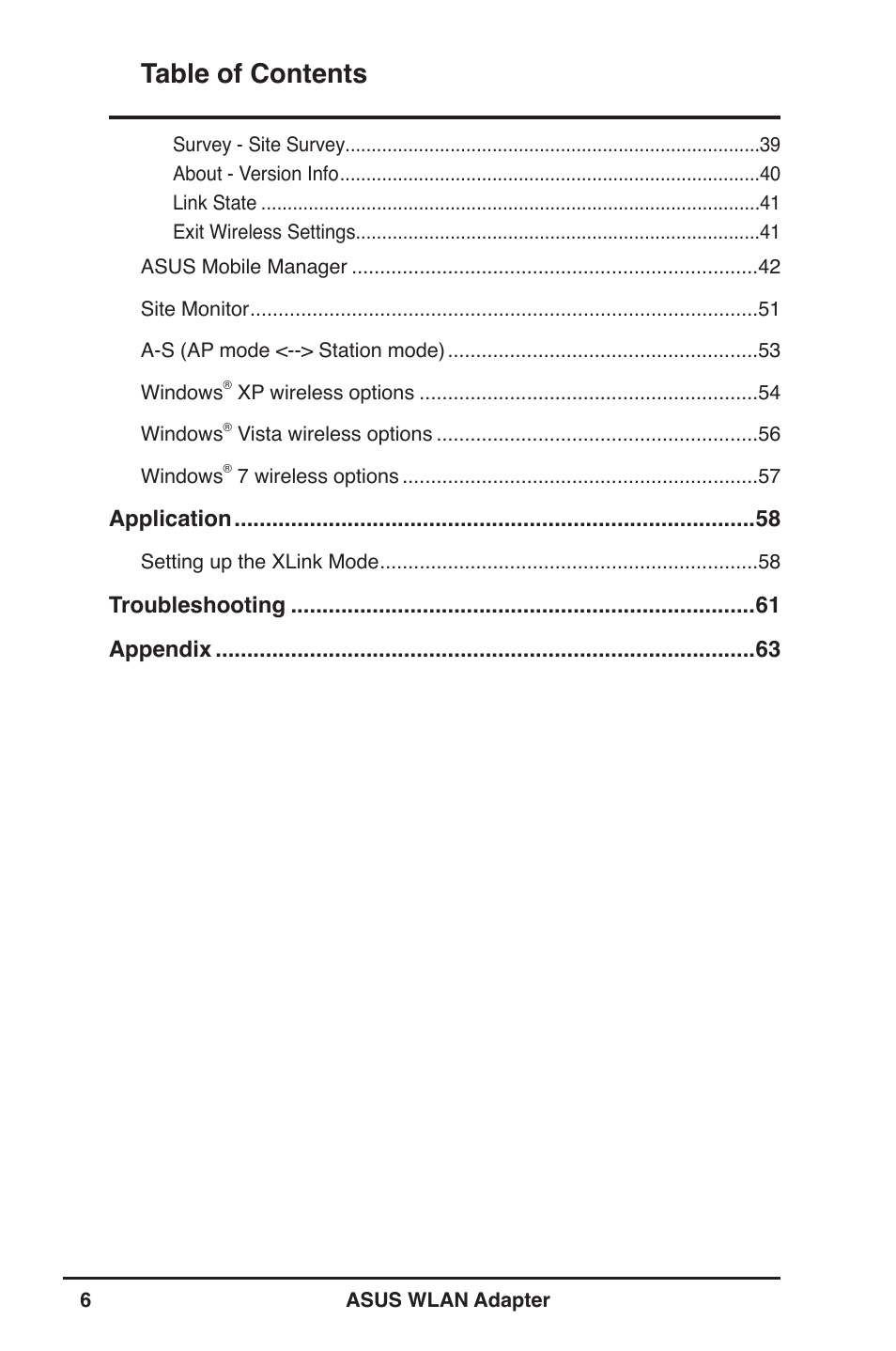 Asus PCE-N13 User Manual | Page 6 / 65